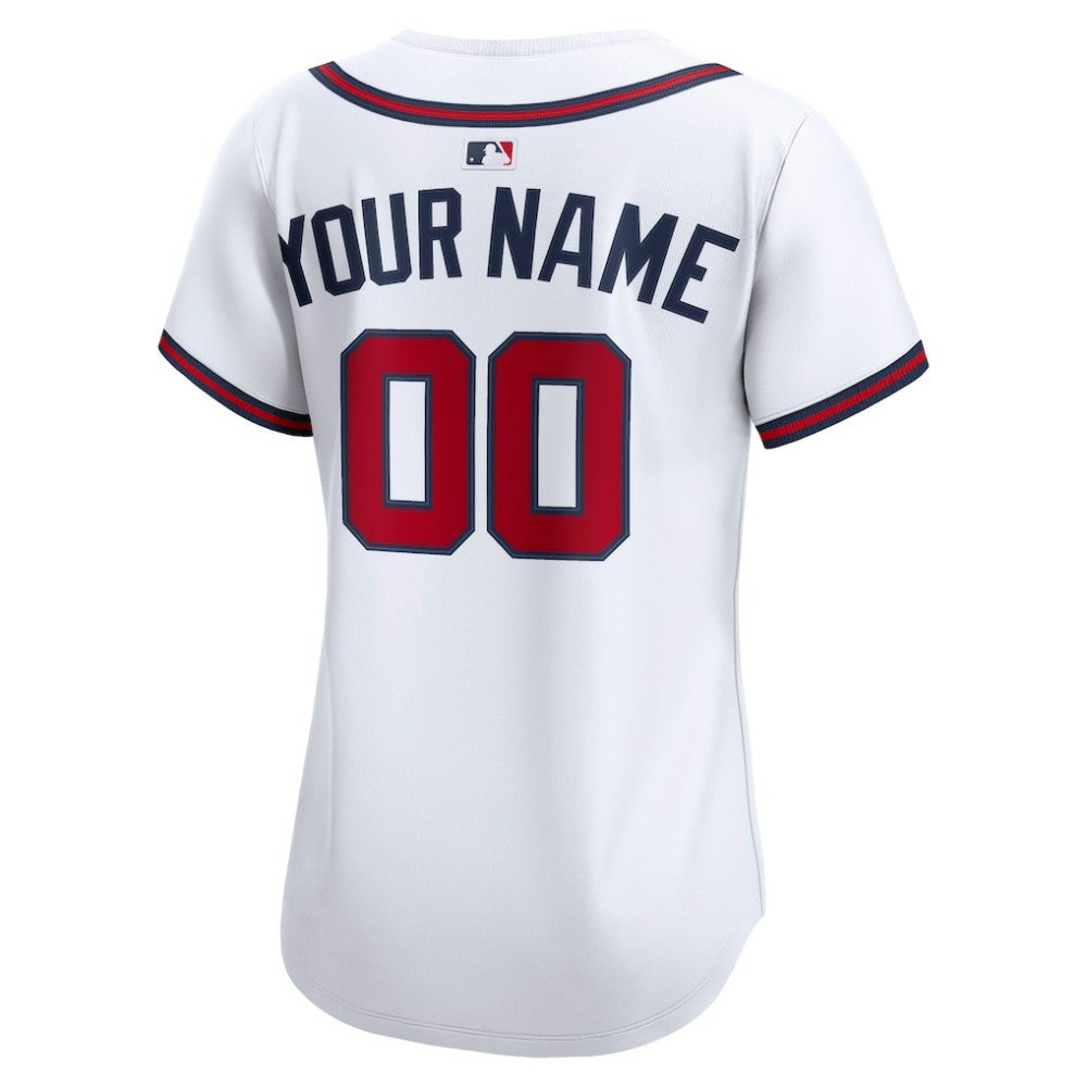 Atlanta Braves Women's Home Limited Custom Jersey - White | Nike