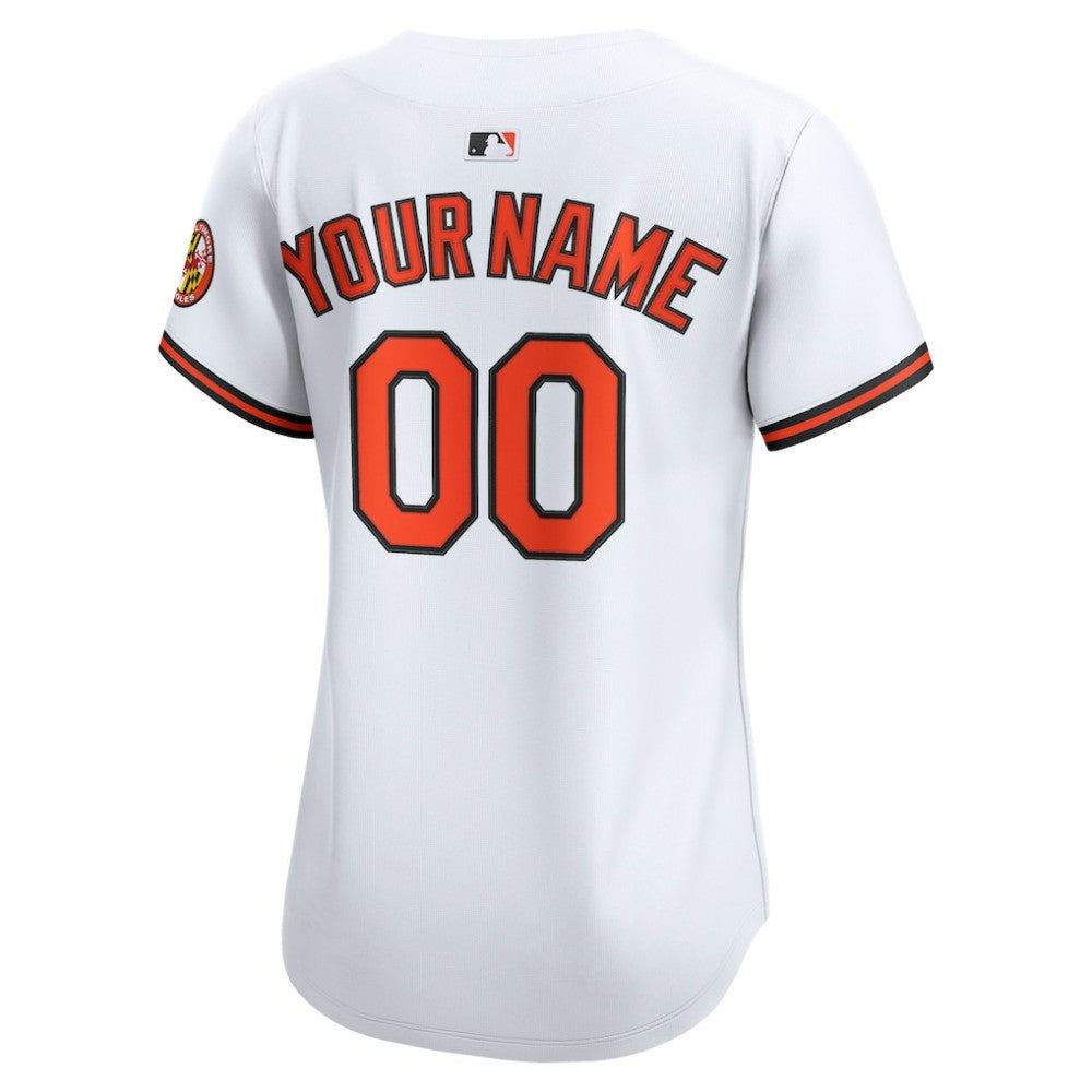 Baltimore Orioles Women's Home Limited Custom Jersey - White | Nike