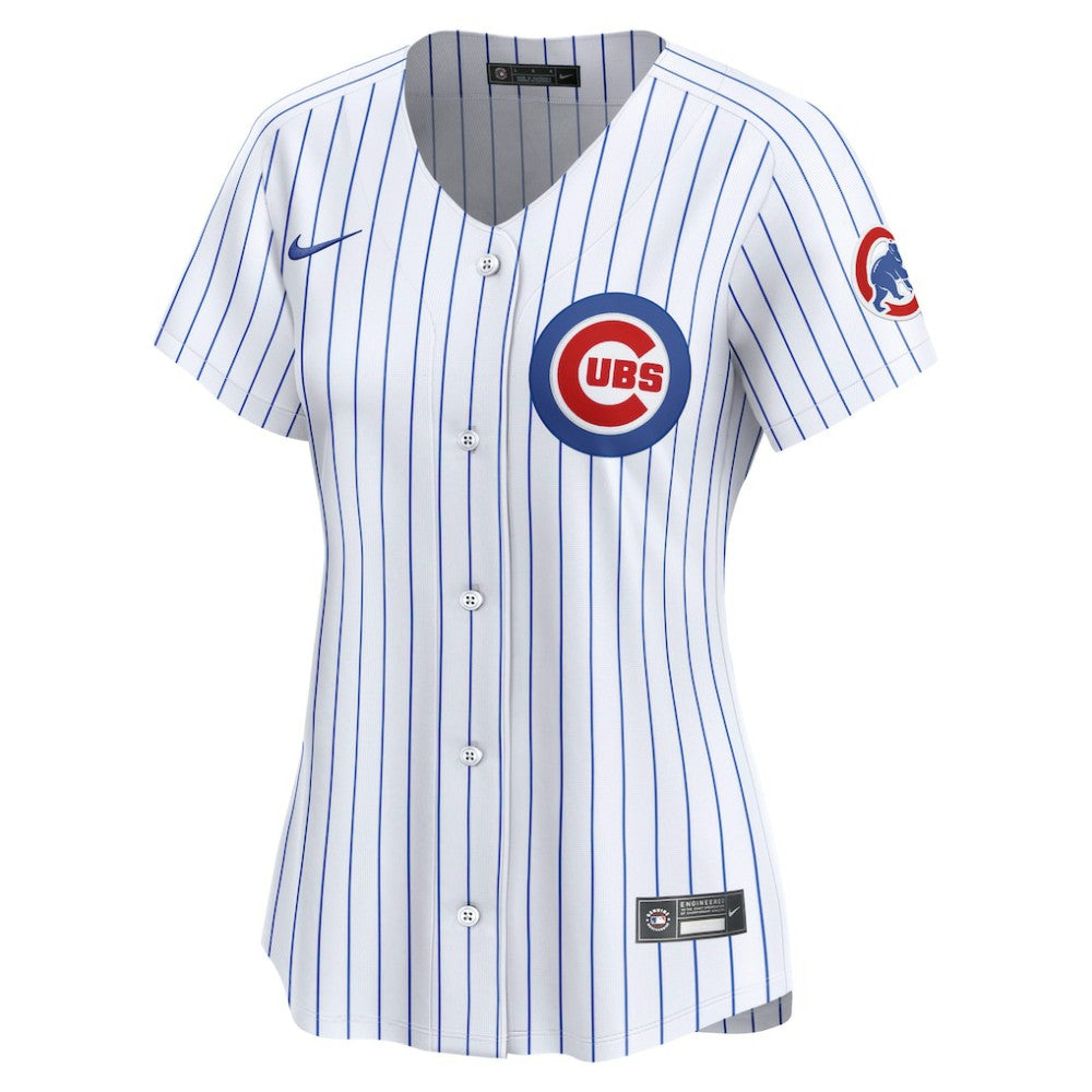 Chicago Cubs Women's Home Limited Custom Jersey - White | Nike