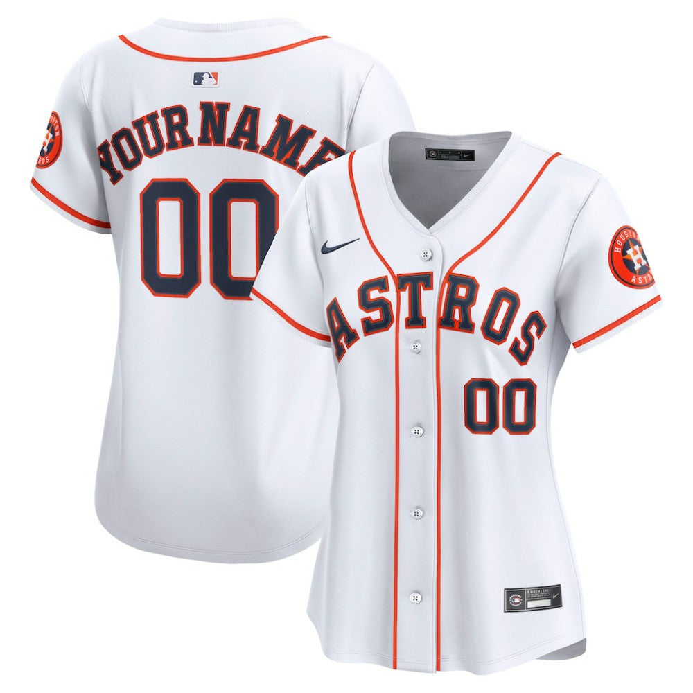 Houston Astros Women's Home Limited Custom Jersey - White | Nike