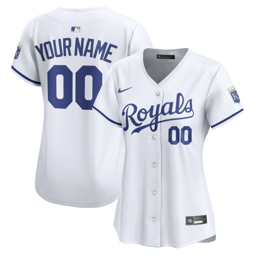 Kansas City Royals Women's Home Limited Custom Jersey - White | Nike