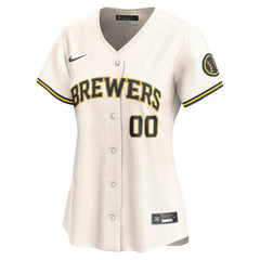 Milwaukee Brewers Women's Home Limited Custom Jersey - Cream | Nike