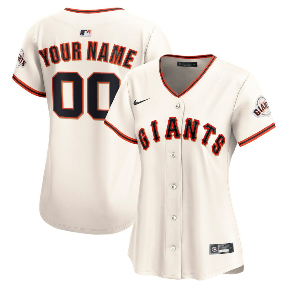 San Francisco Giants Women's Home Limited Custom Jersey - Cream | Nike