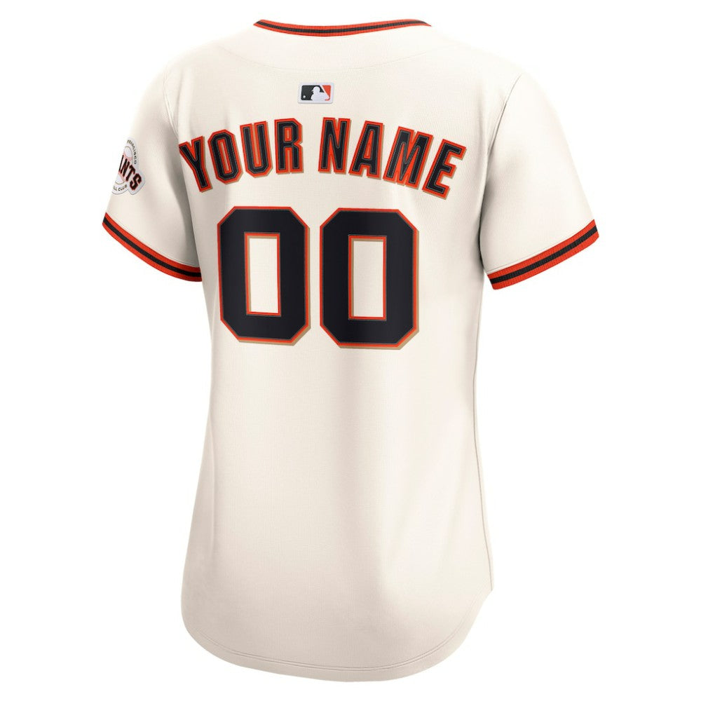 San Francisco Giants Women's Home Limited Custom Jersey - Cream | Nike