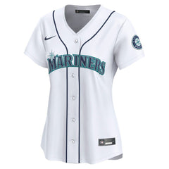 Seattle Mariners Women's Home Limited Custom Jersey - White | Nike