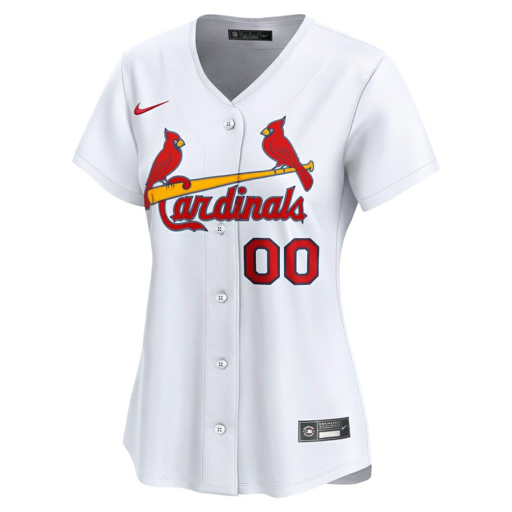 St. Louis Cardinals Women's Home Limited Custom Jersey - White | Nike