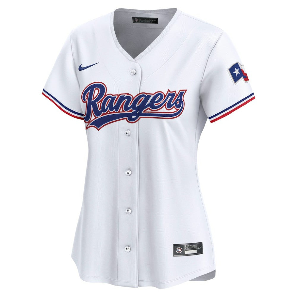 Texas Rangers Women's Home Limited Custom Jersey - White | Nike
