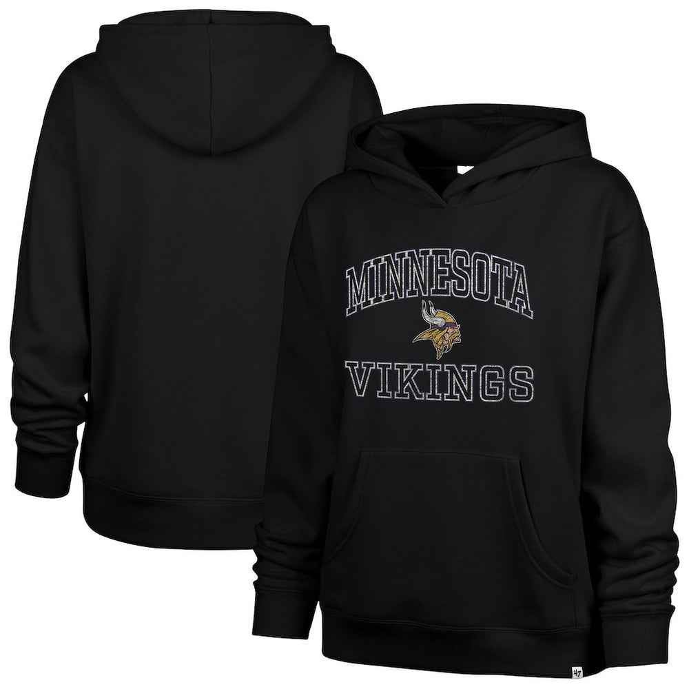 Minnesota Vikings '47 Women's Clarity Naomi Hoodie - Black outlet