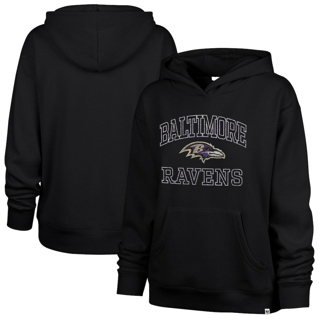 Baltimore Ravens '47 Women's Clarity Naomi Hoodie - Black discount
