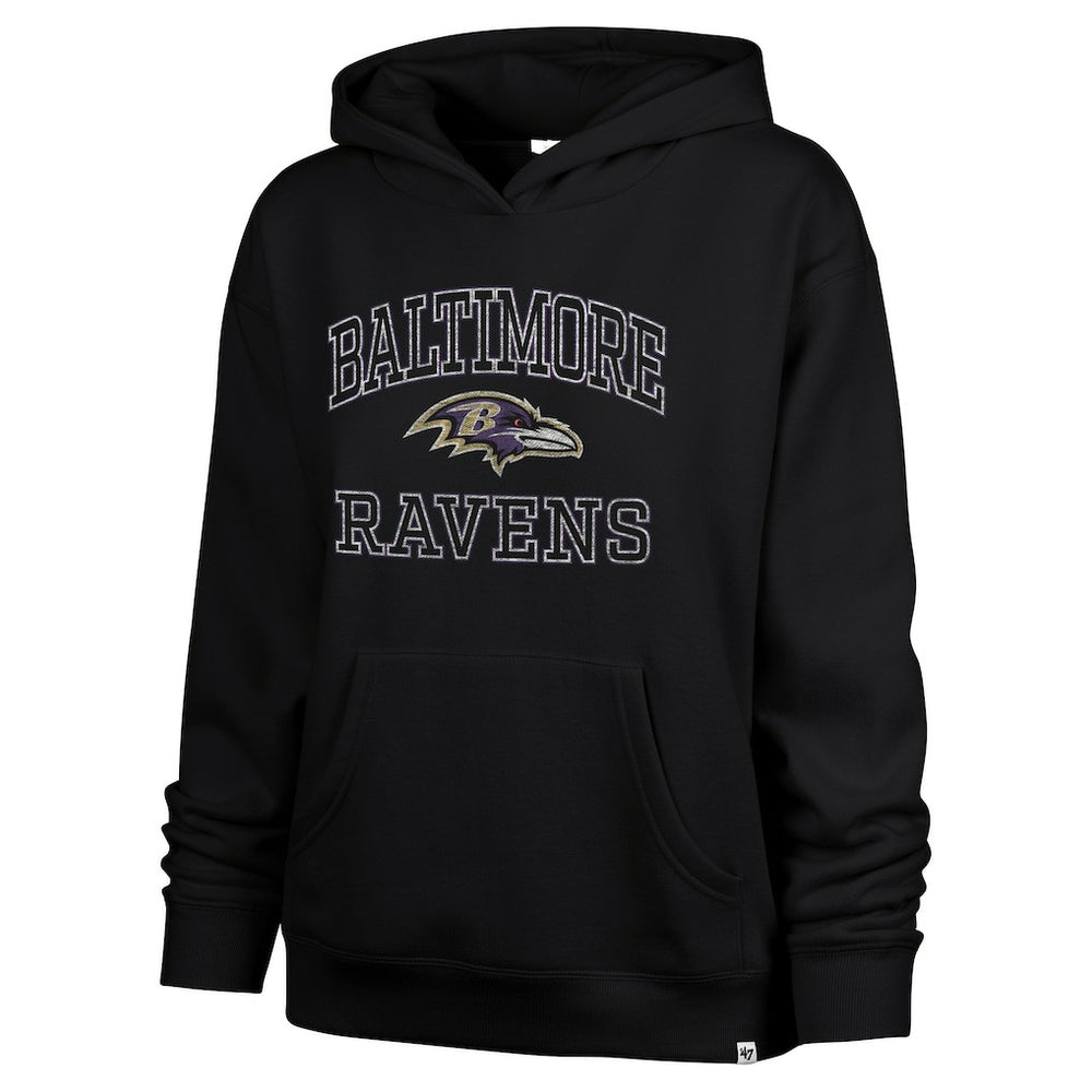 Baltimore Ravens '47 Women's Clarity Naomi Hoodie - Black discount