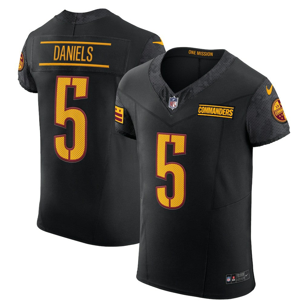 Jayden Daniels Washington Commanders Alternate Vapor F.U.S.E. Elite Jersey - Black | Nike sale