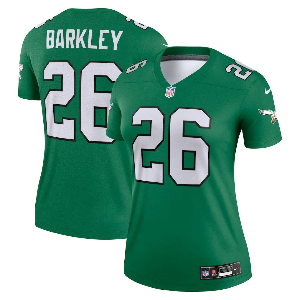Saquon Barkley Philadelphia Eagles Women's Legend Player Performance Top - Kelly Green | Nike discount