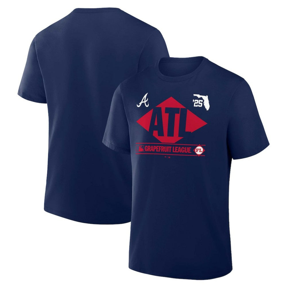 Atlanta Braves 2025 Spring Training Grapefruit League True Icon T-Shirt - Navy