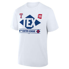 Texas Rangers 2025 Spring Training Cactus League True Icon T-Shirt  - White