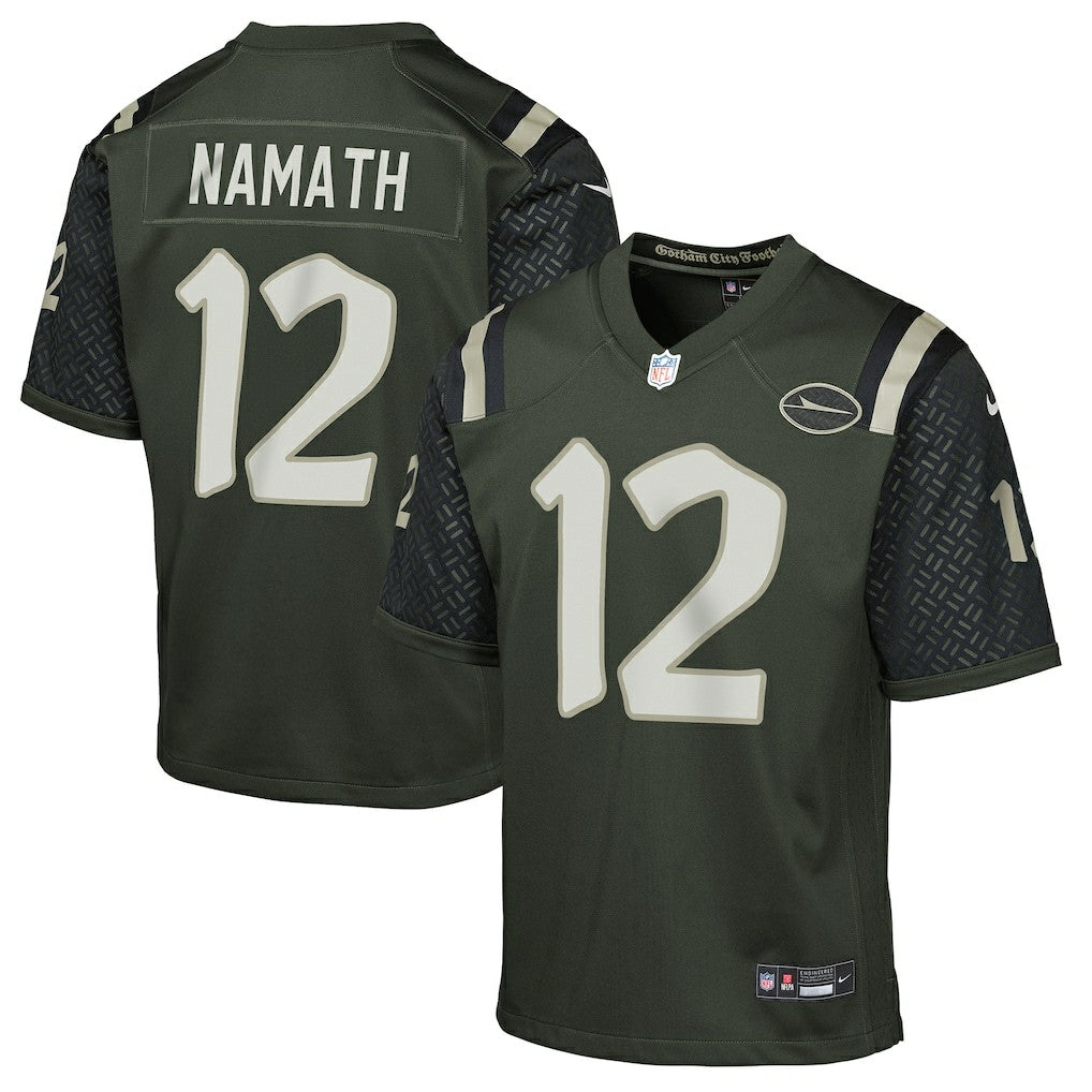 Joe Namath New York Jets Youth 2025 Rivalries Collection Retired Player Game Jersey - Gotham Green | Nike on sale