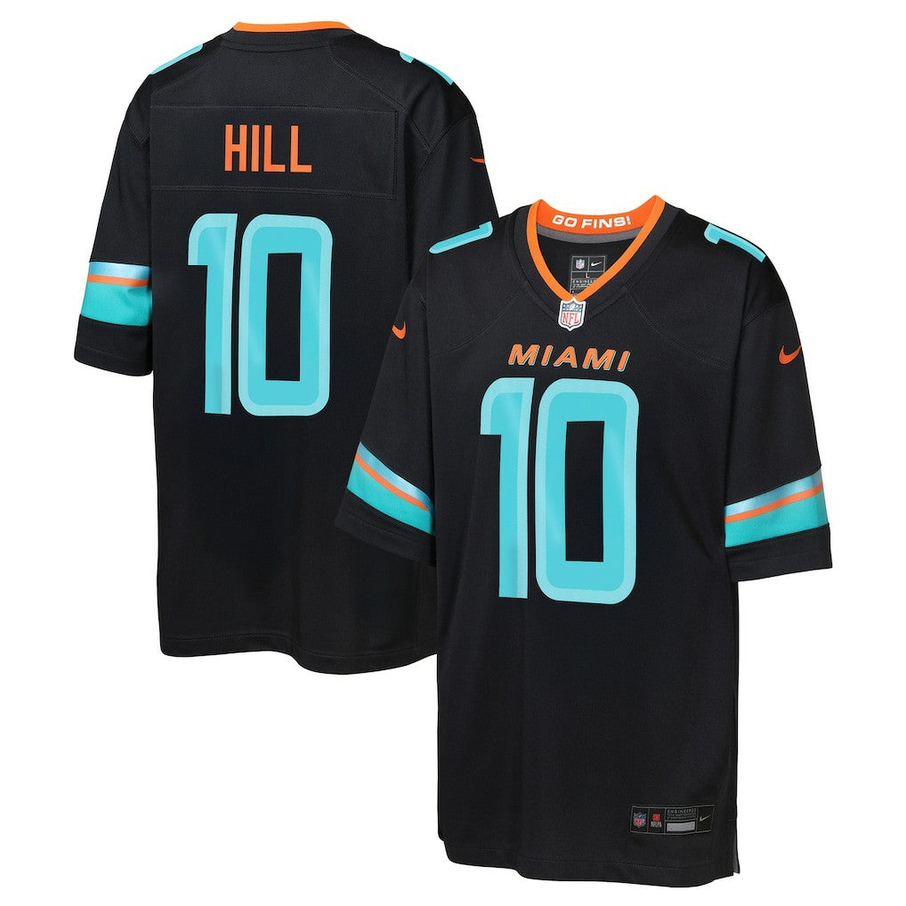 Tyreek Hill Miami Dolphins Youth 2025 Rivalries Collection Game Jersey - Pitch Blue | Nike sale