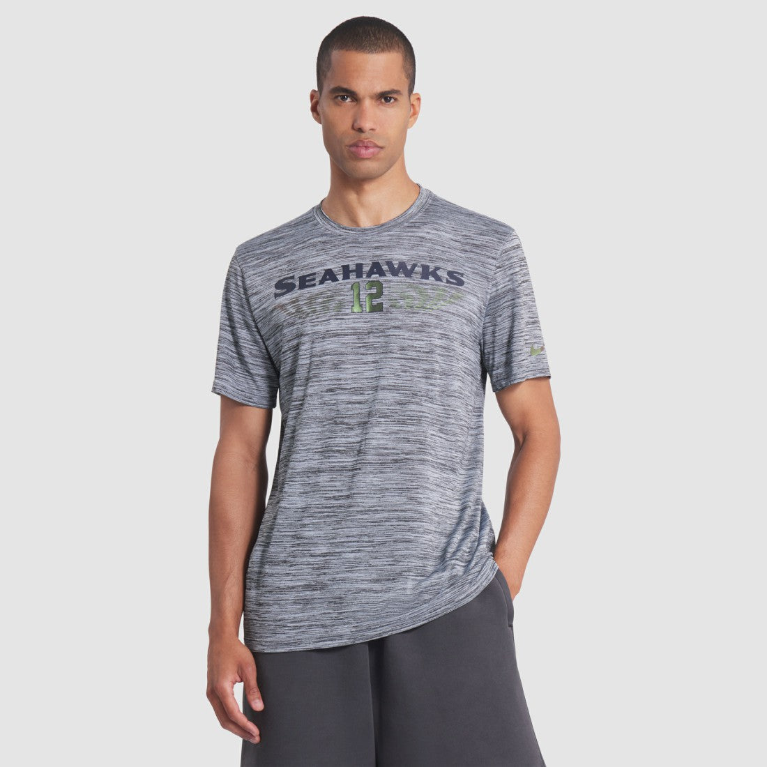 Seattle Seahawks 2025 Rivalries Collection Sideline Velocity Dri-FIT T-Shirt - Wolf Gray | Nike for sale