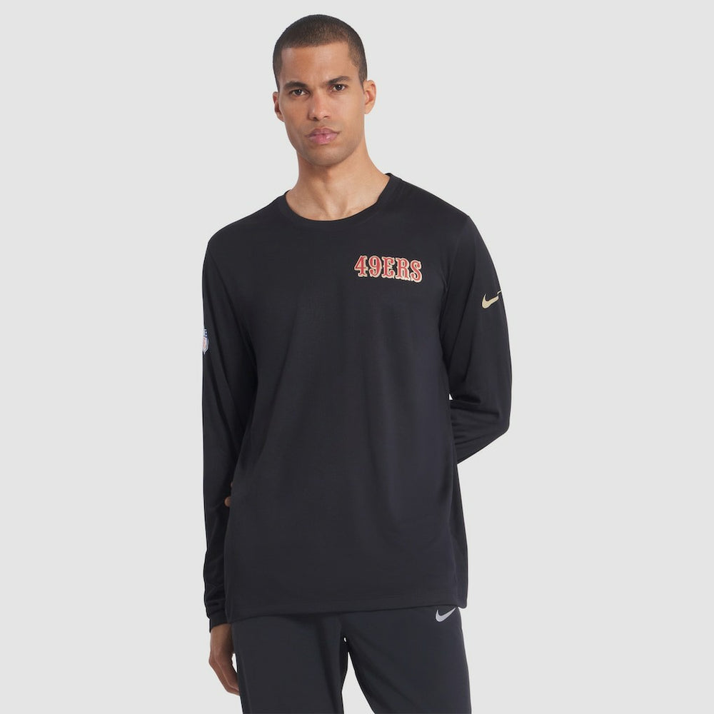 San Francisco 49ers 2025 Rivalries Collection Sideline Legend Dri-FIT Long Sleeve T-Shirt - Black | Nike on sale
