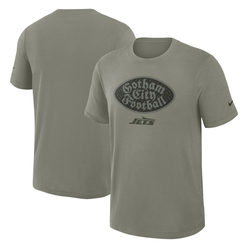 New York Jets 2025 Rivalries Collection Slub Dri-FIT T-Shirt - Dark Stucco | Nike on sale