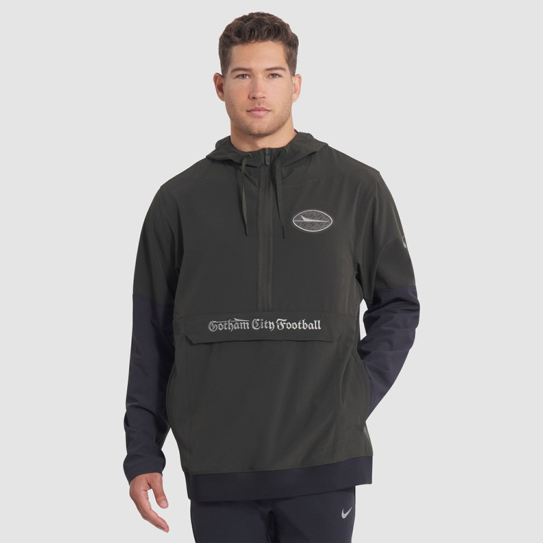 New York Jets 2025 Rivalries Collection Sideline Anorak Half-Zip Hoodie Jacket - Gotham Green | Nike online
