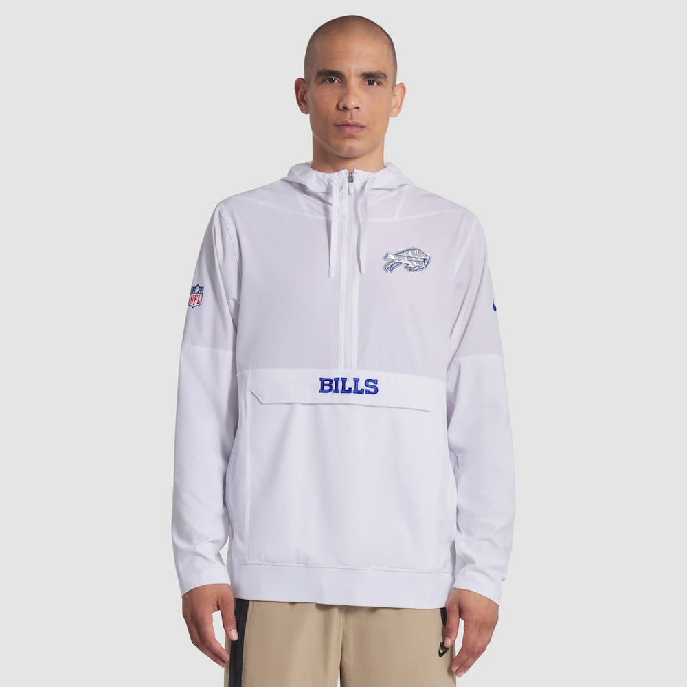 Buffalo Bills 2025 Rivalries Collection Sideline Anorak Half-Zip Hoodie Jacket - White | Nike for sale
