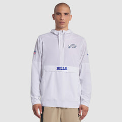 Buffalo Bills 2025 Rivalries Collection Sideline Anorak Half-Zip Hoodie Jacket - White | Nike for sale