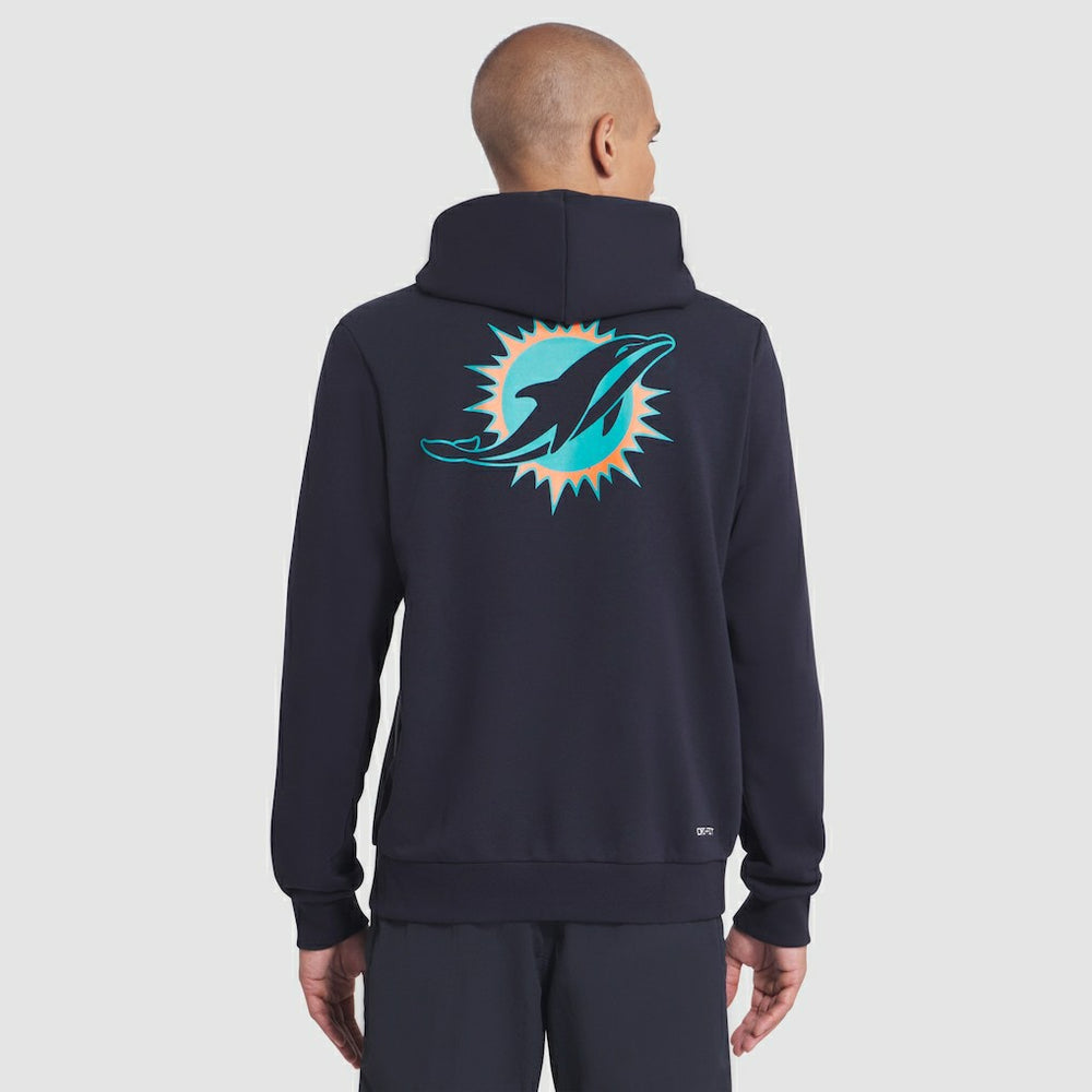 Miami Dolphins 2025 Rivalries Collection Standard Issue Sideline Dri-FIT Hoodie - Pitch Blue | Nike cheap