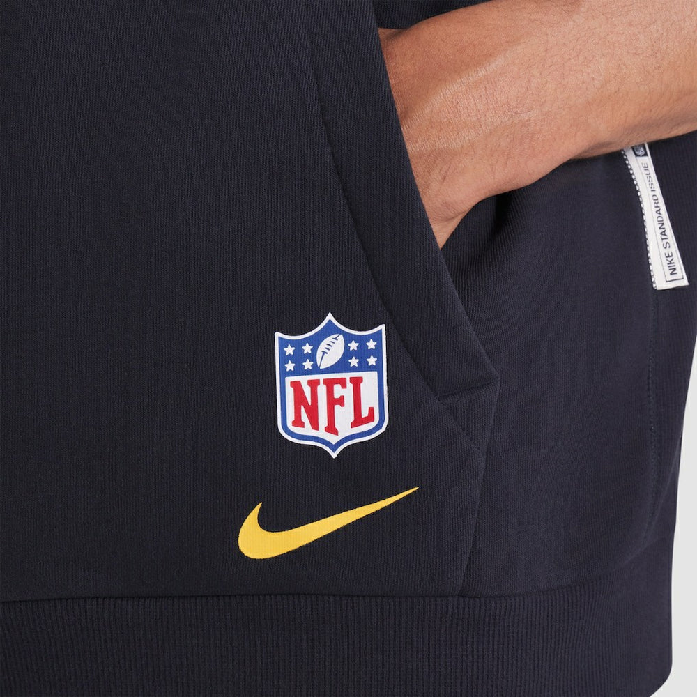 Los Angeles Rams 2025 Rivalries Collection Standard Issue Sideline Dri-FIT Sleeveless Hoodie - Midnight Blue | Nike online