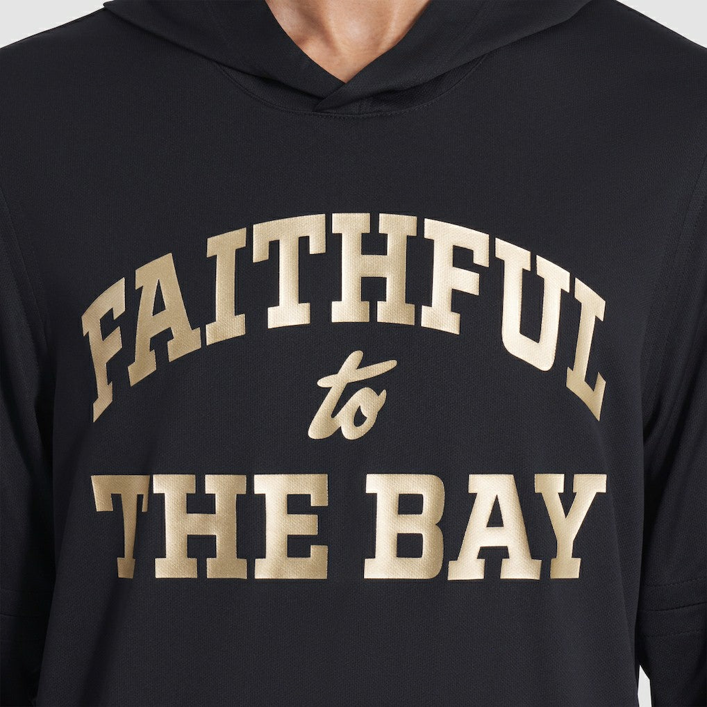 San Francisco 49ers 2025 Rivalries Collection Sideline Dri-FIT Long Sleeve Hoodie T-Shirt - Black | Nike outlet