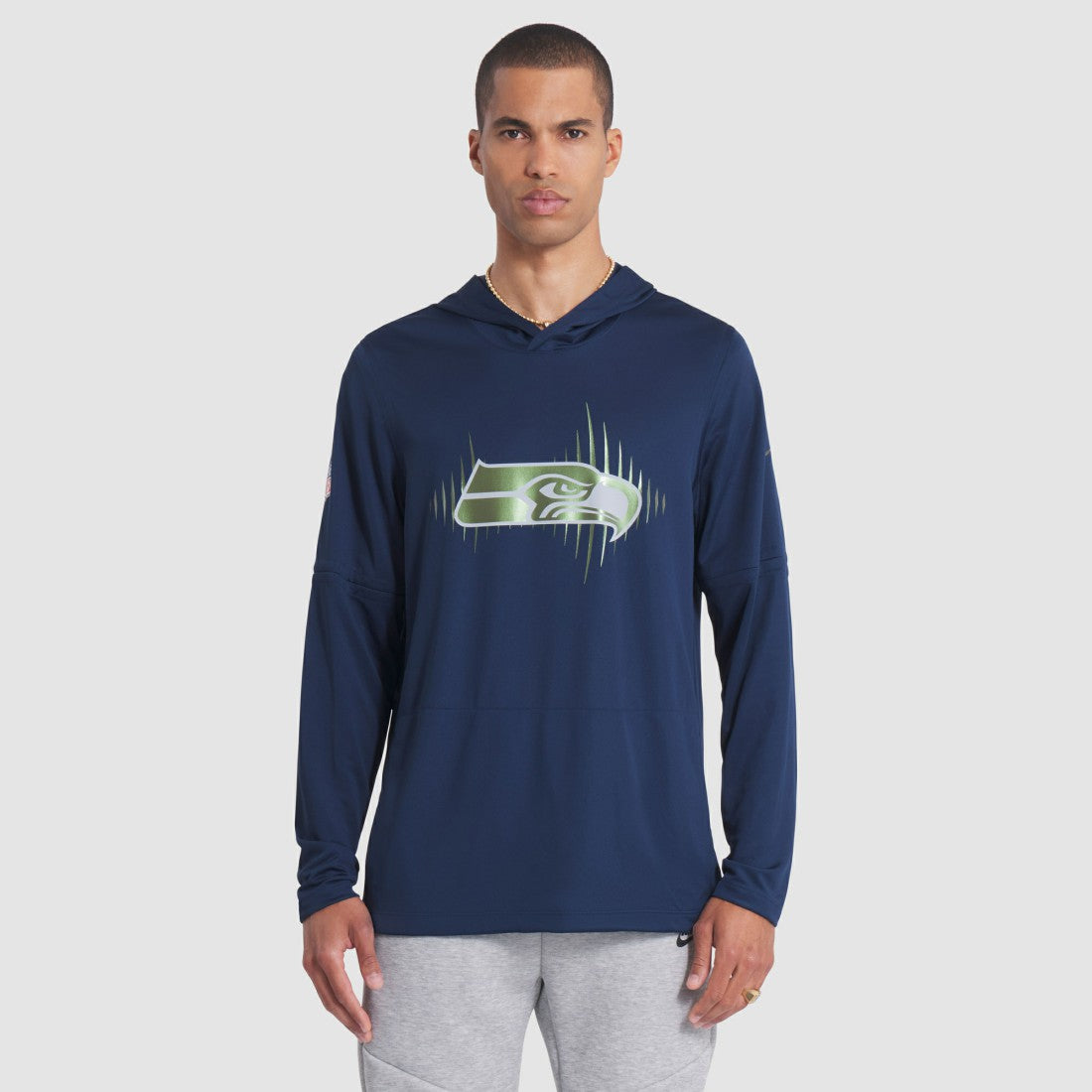 Seattle Seahawks 2025 Rivalries Collection Sideline Dri-FIT Long Sleeve Hoodie T-Shirt - College Navy | Nike outlet