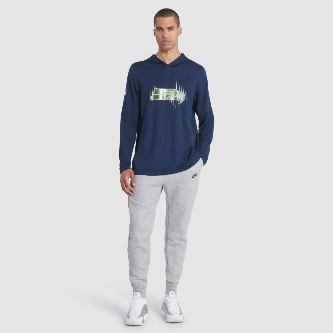 Seattle Seahawks 2025 Rivalries Collection Sideline Dri-FIT Long Sleeve Hoodie T-Shirt - College Navy | Nike outlet