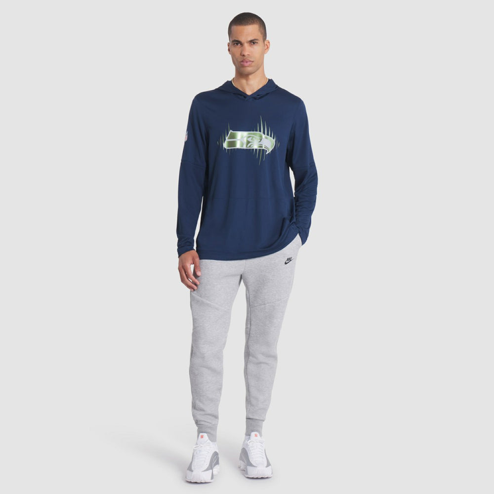 Seattle Seahawks 2025 Rivalries Collection Sideline Dri-FIT Long Sleeve Hoodie T-Shirt - College Navy | Nike outlet