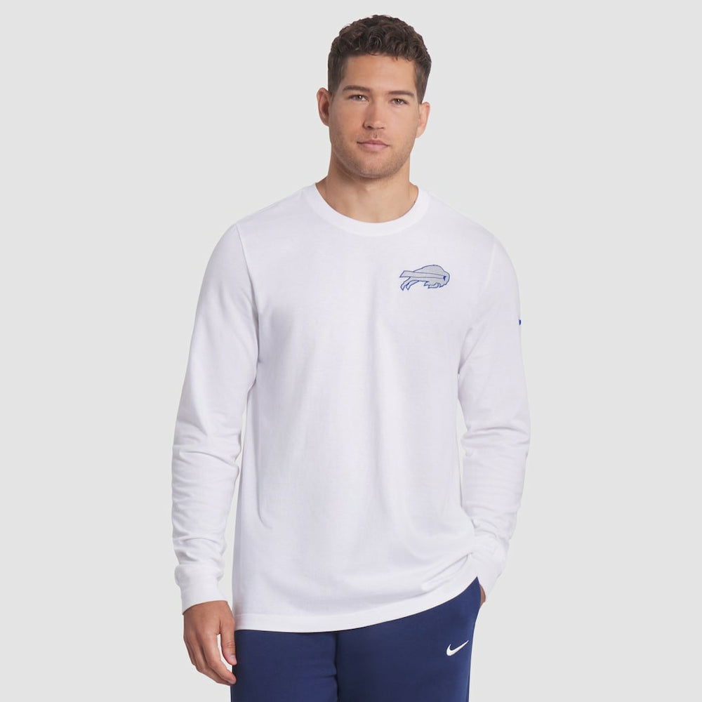 Buffalo Bills 2025 Rivalries Collection Essential Long Sleeve T-Shirt - White | Nike outlet