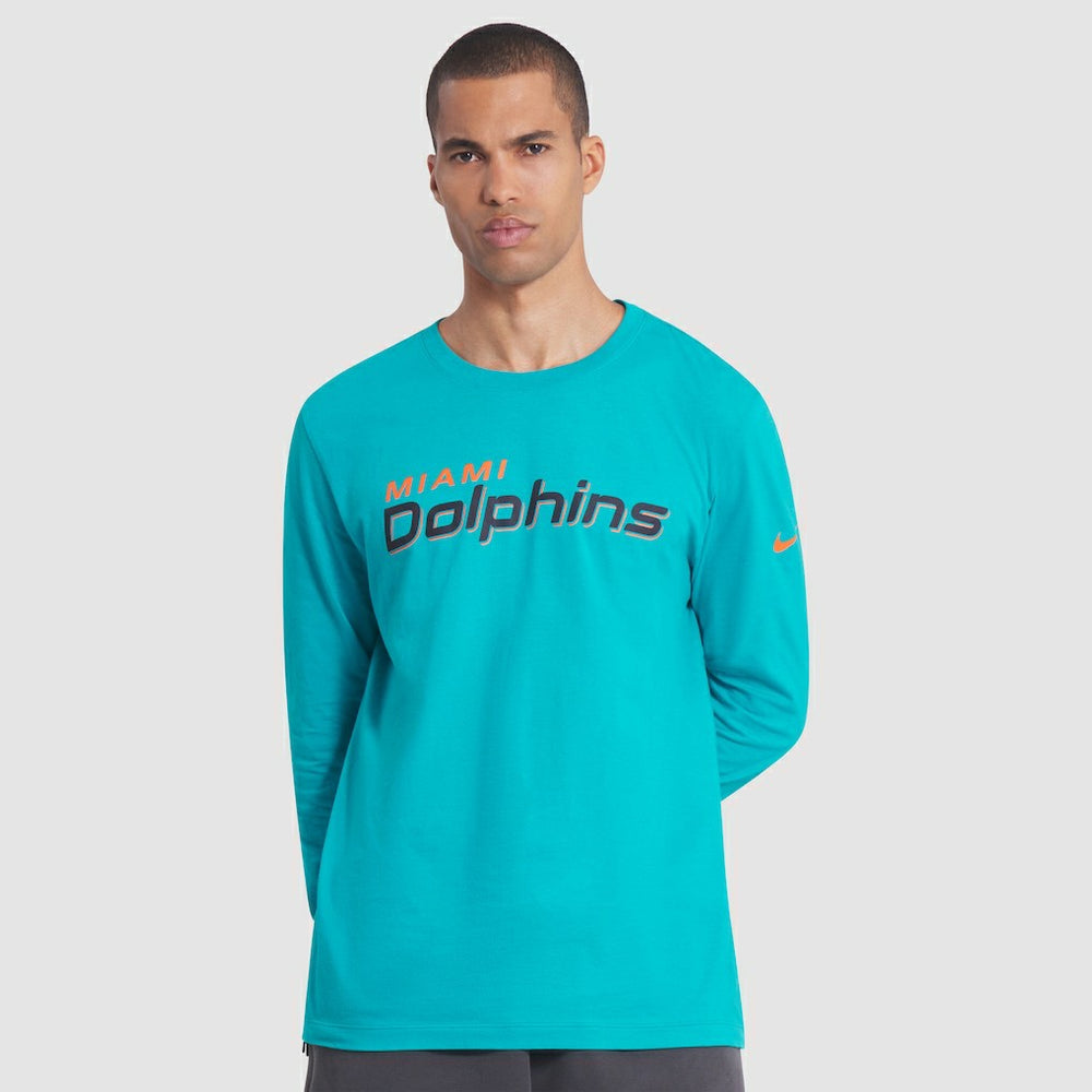 Miami Dolphins 2025 Rivalries Collection Essential Long Sleeve T-Shirt - Turbo Green | Nike online