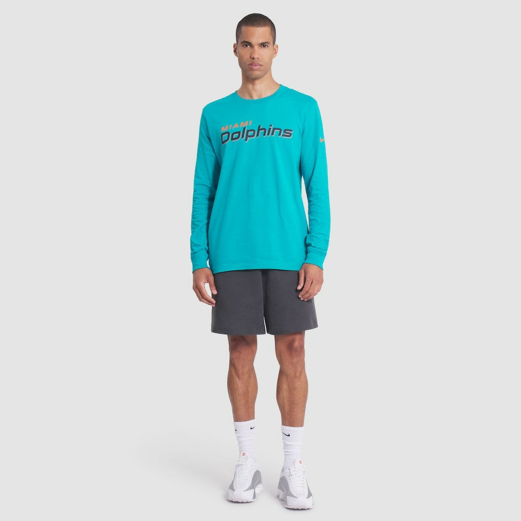 Miami Dolphins 2025 Rivalries Collection Essential Long Sleeve T-Shirt - Turbo Green | Nike online