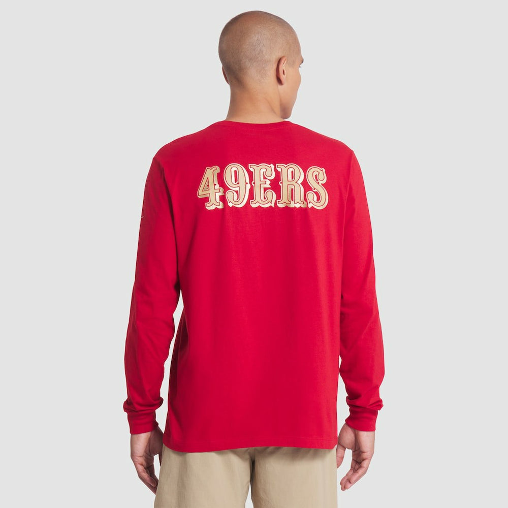 San Francisco 49ers 2025 Rivalries Collection Essential Long Sleeve T-Shirt - Scarlet | Nike online