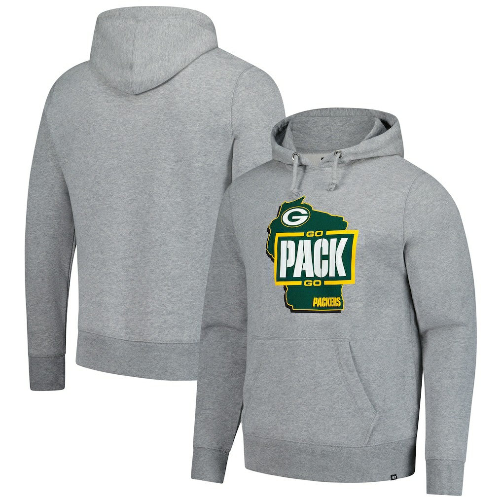 Green Bay Packers '47 Regional Headline Pullover Hoodie - Gray cheap