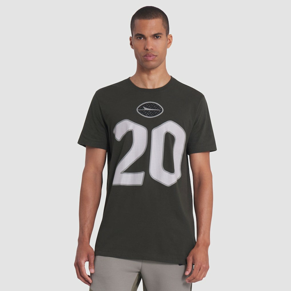 Breece Hall New York Jets 2025 Rivalries Collection Player Name & Number T-Shirt - Gotham Green | Nike outlet