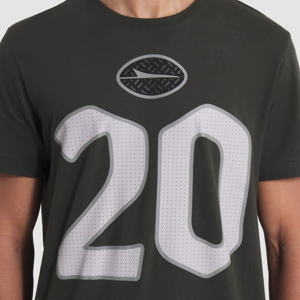 Breece Hall New York Jets 2025 Rivalries Collection Player Name & Number T-Shirt - Gotham Green | Nike outlet