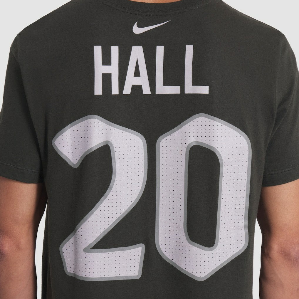 Breece Hall New York Jets 2025 Rivalries Collection Player Name & Number T-Shirt - Gotham Green | Nike outlet