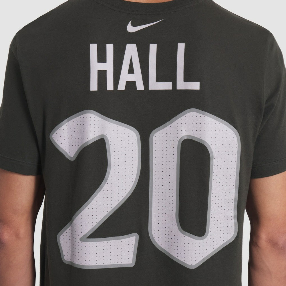 Breece Hall New York Jets 2025 Rivalries Collection Player Name & Number T-Shirt - Gotham Green | Nike outlet