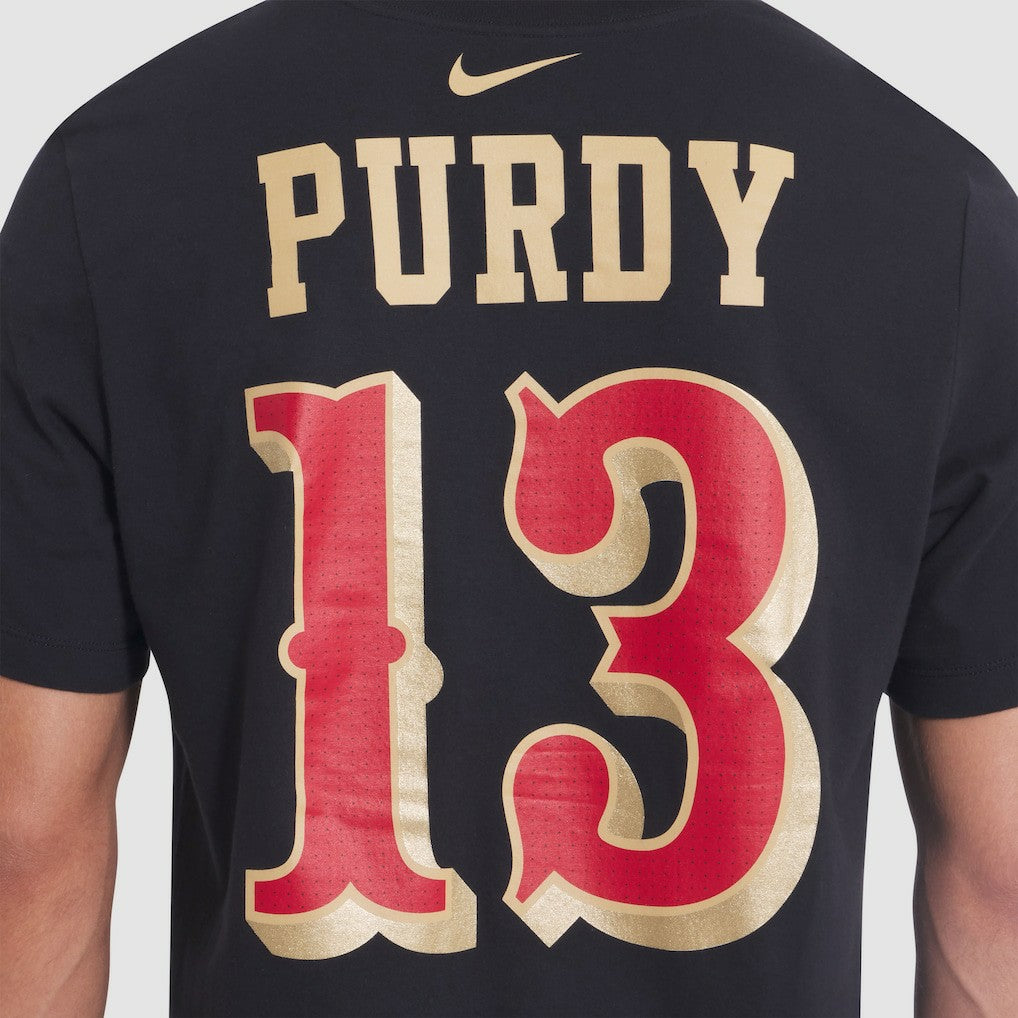 Brock Purdy San Francisco 49ers 2025 Rivalries Collection Player Name & Number T-Shirt - Black | Nike on sale