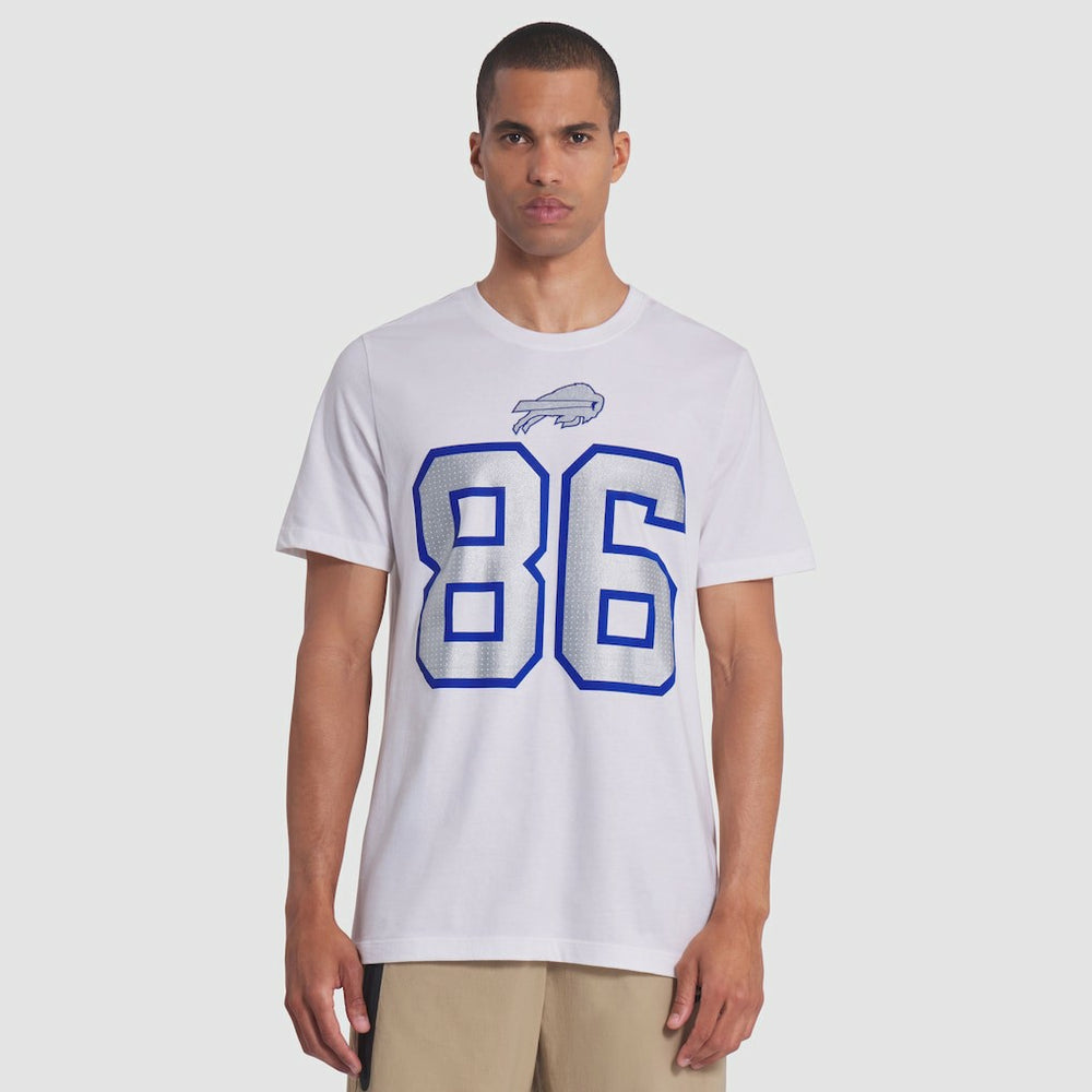 Dalton Kincaid Buffalo Bills 2025 Rivalries Collection Player Name & Number T-Shirt - White | Nike for sale