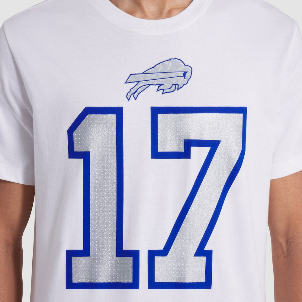 Josh Allen Buffalo Bills 2025 Rivalries Collection Player Name & Number T-Shirt - White | Nike on sale