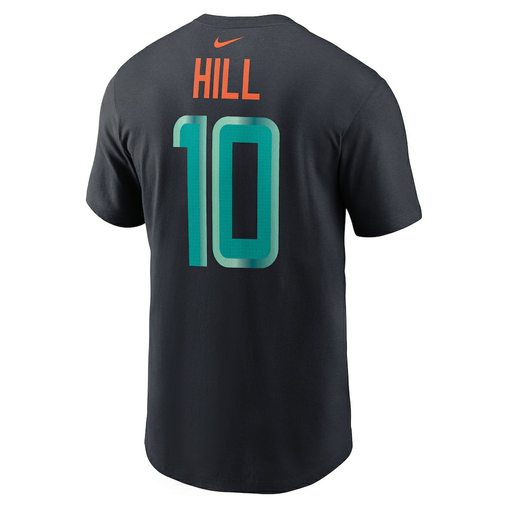 Tyreek Hill Miami Dolphins 2025 Rivalries Collection Player Name & Number T-Shirt - Pitch Blue | Nike cheap