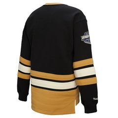 Vegas Golden Knights Mitchell & Ness Women's Heritage Lace-Up Pullover Sweatshirt Black