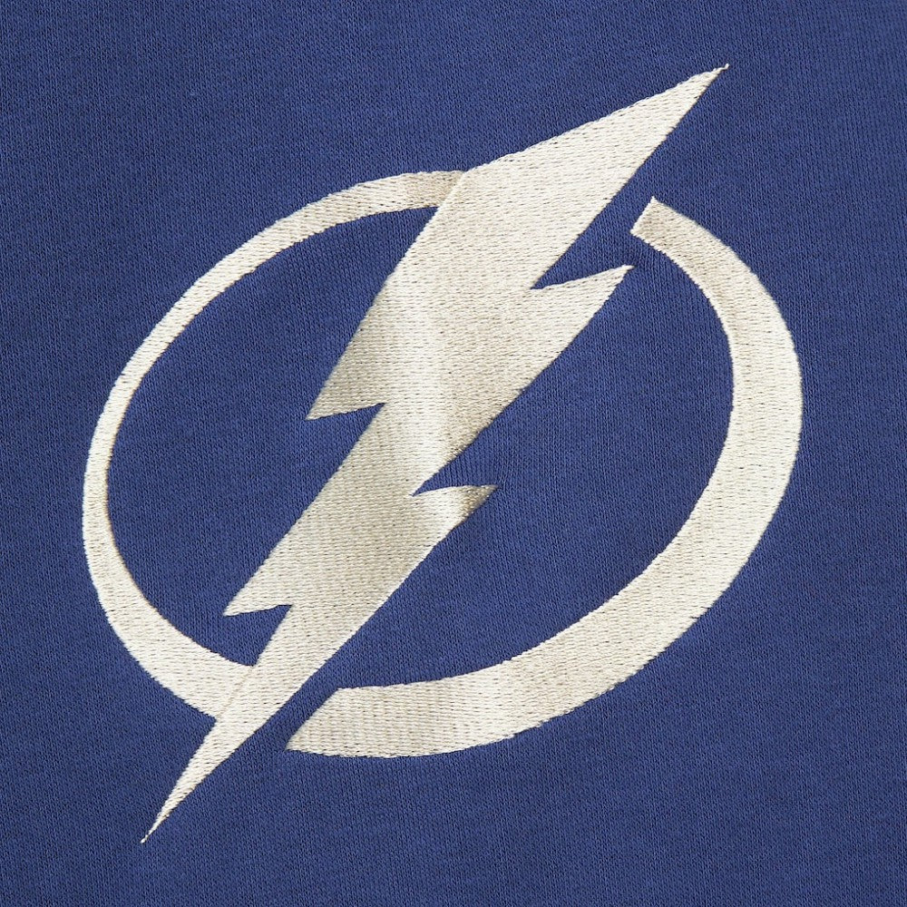 Tampa Bay Lightning Mitchell & Ness Women's Heritage Lace-Up Pullover Sweatshirt Blue