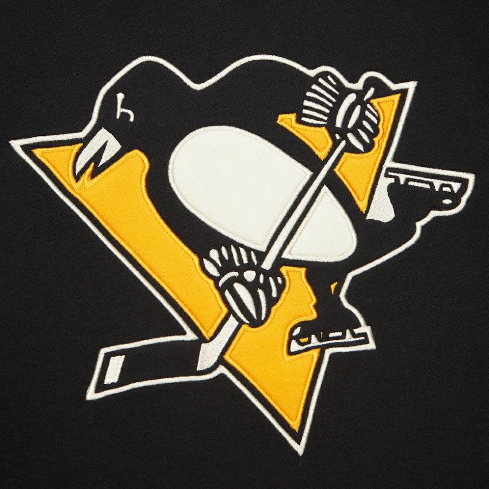 Pittsburgh Penguins Heritage Lace-Up Pullover Sweatshirt Black