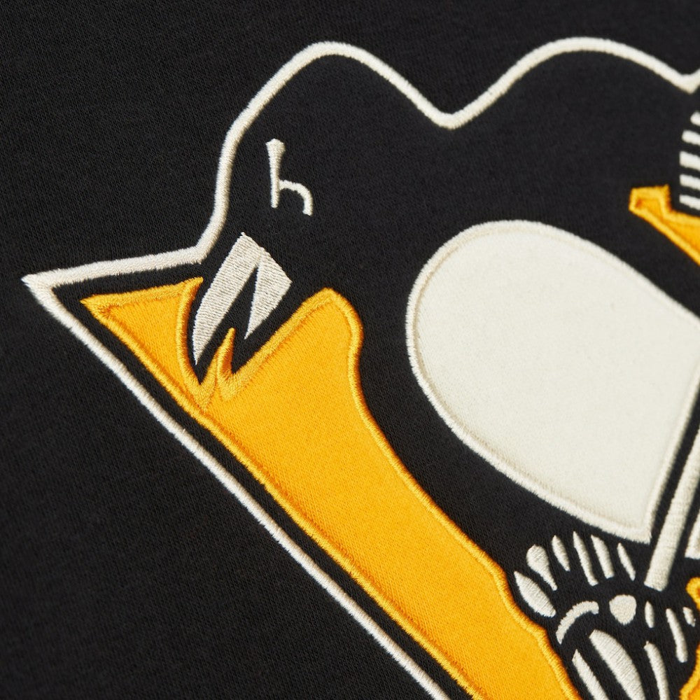 Pittsburgh Penguins Heritage Lace-Up Pullover Sweatshirt Black