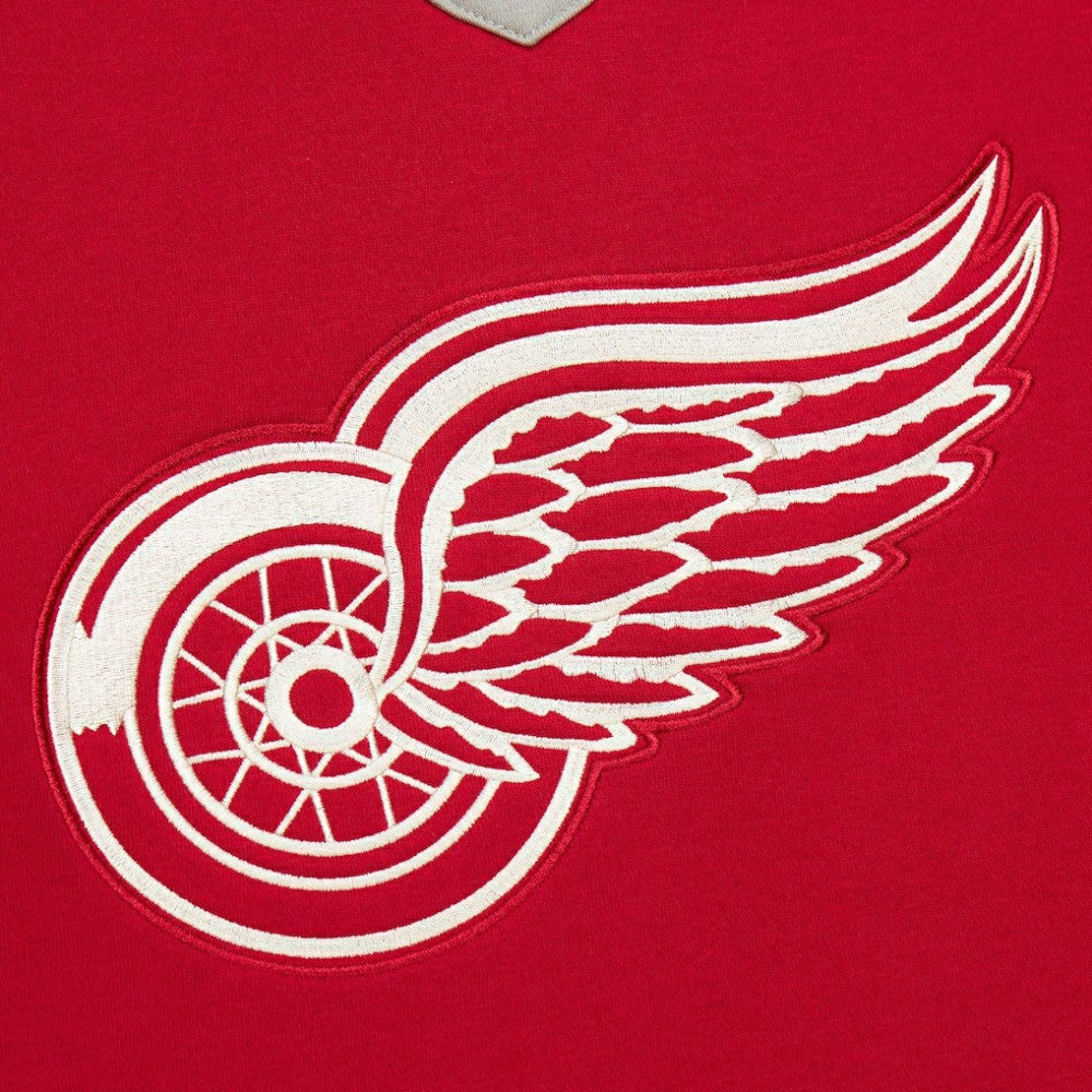 Detroit Red Wings Heritage Lace-Up Pullover Sweatshirt Red